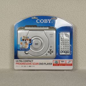 Coby Ultra Compact Progressive Scan DVD Player Model DVD-211 AV Cable Remote